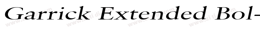 Garrick Extended Bol字体转换 Garrick Extended Bol字体转换